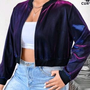 Women's Purple Bomber Jacket